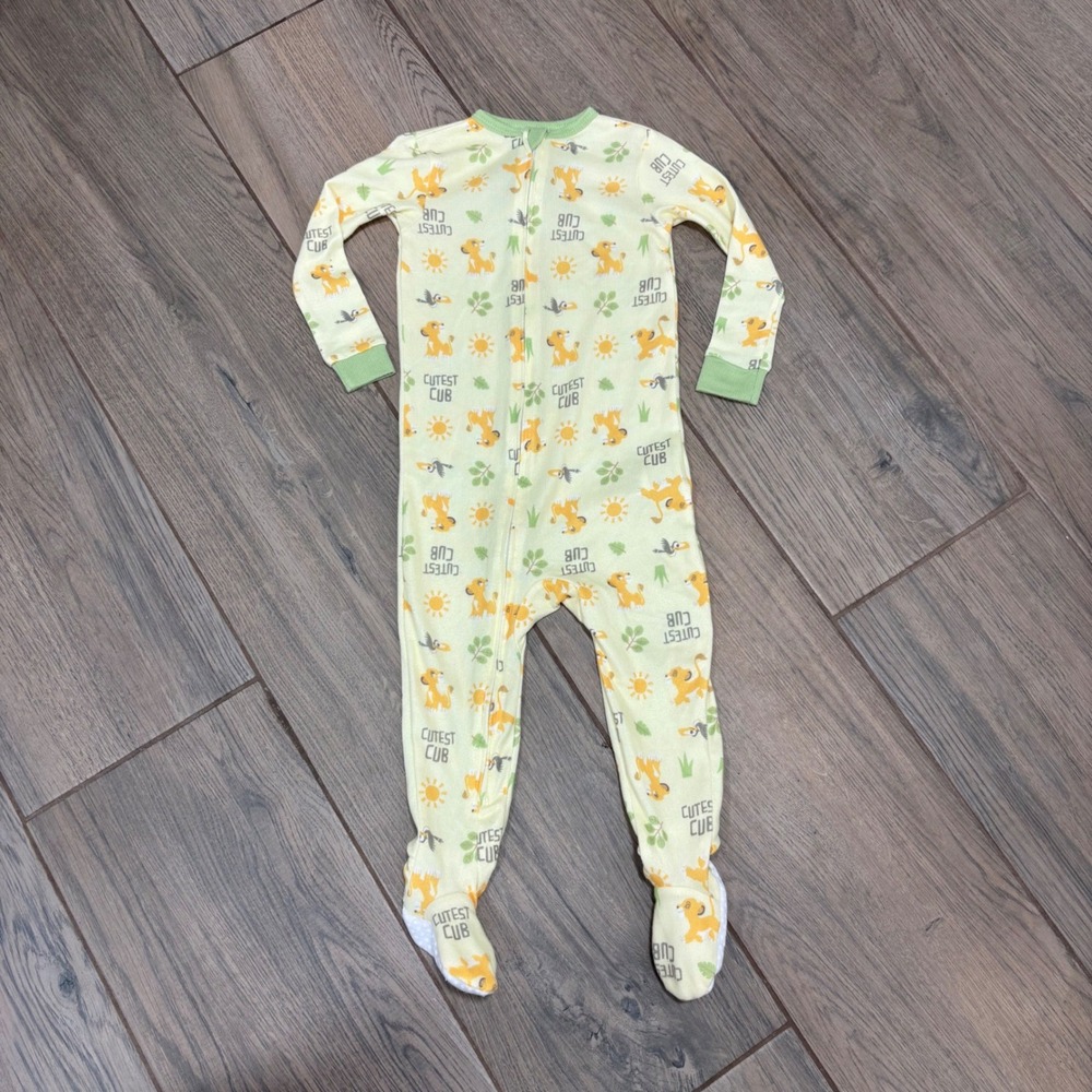 Disney Baby Lion King Cutest Cub Pajama Footies size 18 Month